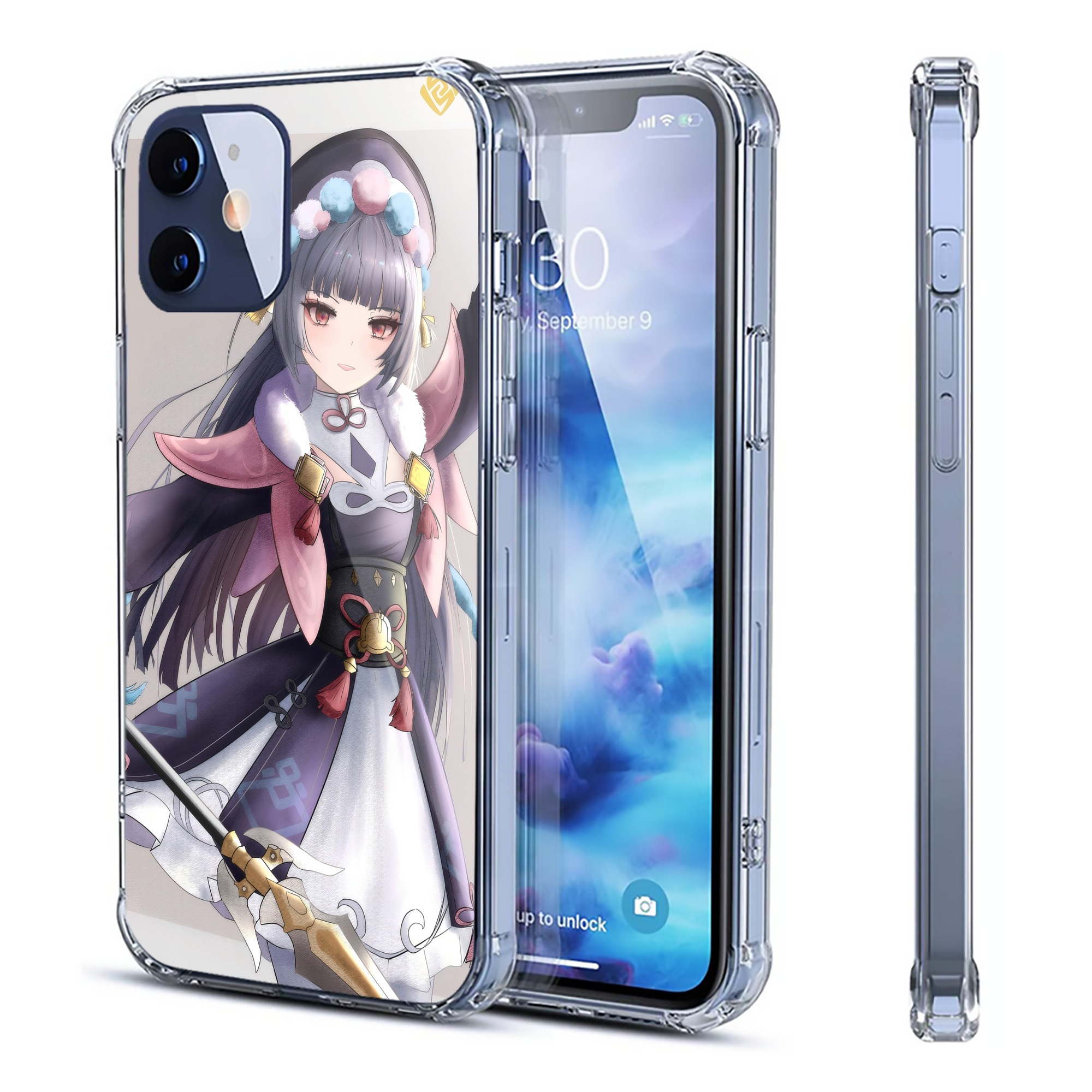 げんし神 genshin 【iPhone 12シリーズ対応】透明スマホケース（クリアソフトケース）